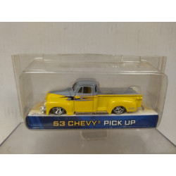 CHEVROLET PICKUP 1953 YELLOW/GREY DUB CITY 1:64 JADA TOYS NO BOX