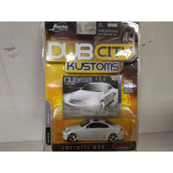 INFINITI G35 WHITE DUB CITY KUSTOMS 1:64 JADA TOYS NO BOX
