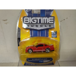 SHELBY GT-500 2007 RED/WHITE BIG TIME MUSCLE 1:64 JADA TOYS