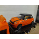 MINI COOPER S ORANGE + FLATBED VAN 1:43 BBURAGO