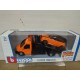 MINI COOPER S ORANGE + FLATBED VAN 1:43 BBURAGO