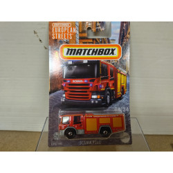 SCANIA P360 POMPIERS MARNE 08/24 EUROPEAN STREETS 1:64 MATCHBOX
