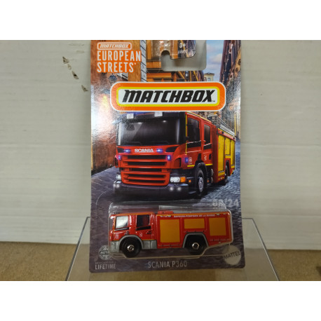 SCANIA P360 POMPIERS MARNE 08/24 EUROPEAN STREETS 1:64 MATCHBOX