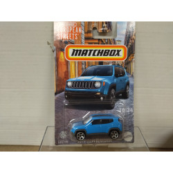 JEEP RENEGADE BLUE 10/24 EUROPEAN STREETS 1:64 MATCHBOX