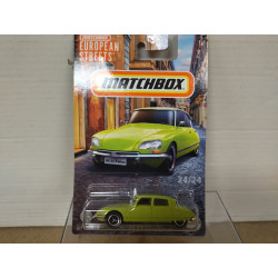 CITROEN DS21 PALLAS 1968 GREEN 24/24 EUROPEAN STREETS 1:64 MATCHBOX