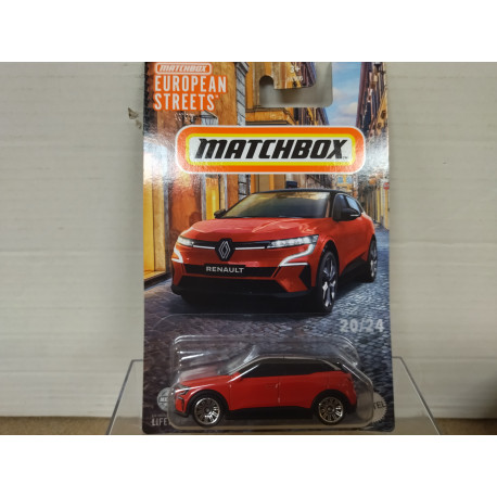 RENAULT MEGANE 2022 RED 20/24 EUROPEAN STREETS 1:64 MATCHBOX