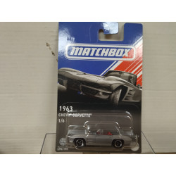 CHEVROLET CORVETTE C2 1963 GREY 1/6 AMERICAN CONVERTIBLE 1:64 MATCHBOX