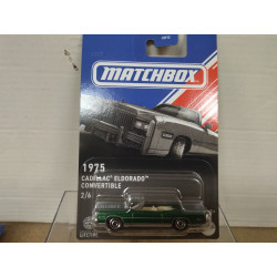 CADILLAC ELDORADO 1975 GREEN 2/6 AMERICAN CONVERTIBLE 1:64 MATCHBOX
