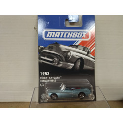BUICK SKYLARK 1953 BLUE 6/6 AMERICAN CONVERTIBLE 1:64 MATCHBOX