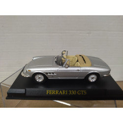 FERRARI 330 GTS CABRIO GRIS/SILVER 1:43 SALVAT IXO HARD BOX