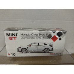 HONDA CIVIC TYPE R FK8 CHAMPIONSHIP WHITE LHD 1:64 MINI GT