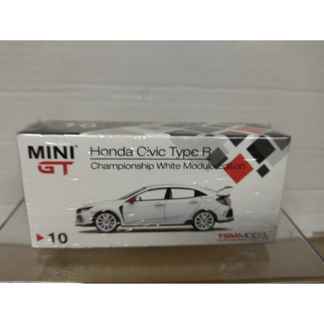 HONDA CIVIC TYPE R FK8 CHAMPIONSHIP WHITE LHD 1:64 MINI GT