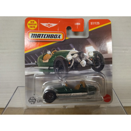 MORGAN 3 WHEELER 2021 GREEN 1:64 MATCHBOX 57/125