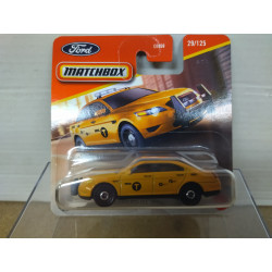 FORD POLICE INTERCEPTOR YELLOW 1:64 MATCHBOX 29/125