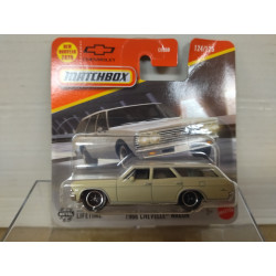 CHEVROLET CHEVELLE WAGON 1966 BEIGE 1:64 MATCHBOX 124/125