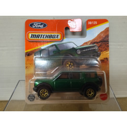FORD BRONCO 2021 GREEN 1:64 MATCHBOX 30/125