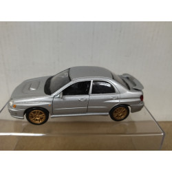 SUBARU IMPREZA WRX 2008 SILVER 1:34/1:39 11/12 cm WELLY NO BOX