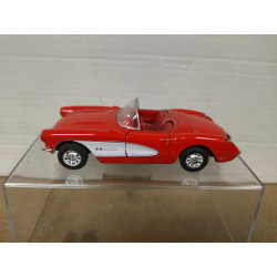 CHEVROLET CORVETTE C1 CONVERTIBLE RED 1:34/1:39 11/12 cm WELLY NO BOX