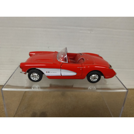 CHEVROLET CORVETTE C1 CONVERTIBLE RED 1:34/1:39 11/12 cm WELLY NO BOX
