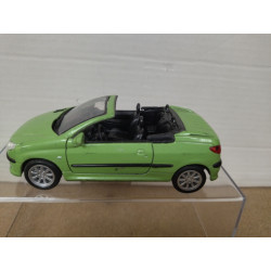 PEUGEOT 206 CC GREEN/LIMA 1:34/1:39 11/12 cm WELLY NO BOX