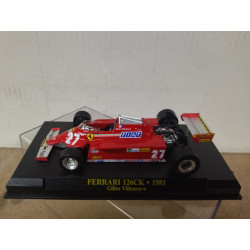 FERRARI 126 CK 1981 VILLENEUVE FORMULA F1 1:43 ALTAYA IXO HARD BOX