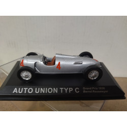 AUTO UNION TYP C 1936 PRE-WAR FORMULA F1 GP B.ROSEMEYER 1:43 ALTAYA IXO