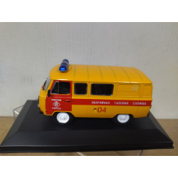 UAZ-3909 EMERGENCY GAS 1:43 DeAGOSTINI IXO BOX NO ORIGINAL