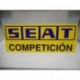 PLACA PLAQUE METAL ALUMINIO SEAT BARREIROS SEAT COMPETICION RMN