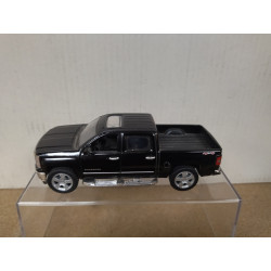 CHEVROLET SILVERADO 2014 PICKUP BLACK 1:46 KINSMART OPEN DOORS/PULLBACK