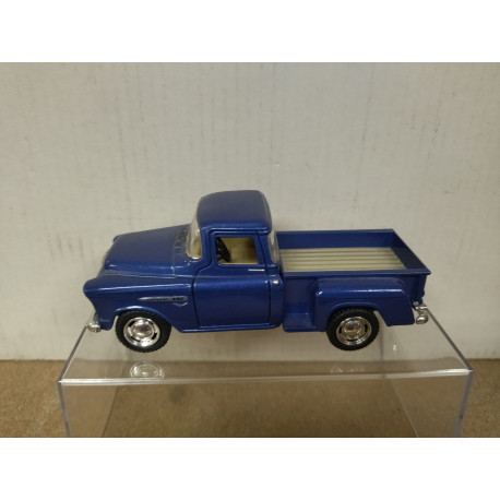 CHEVROLET STEEPSIDE 1955 PICKUP BLUE 1:32 KINSMART NO BOX