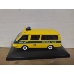 RAF-2203 1976 POLICE LATVIA 1:43 DeAGOSTINI IXO CAJA NO ORIGINAL