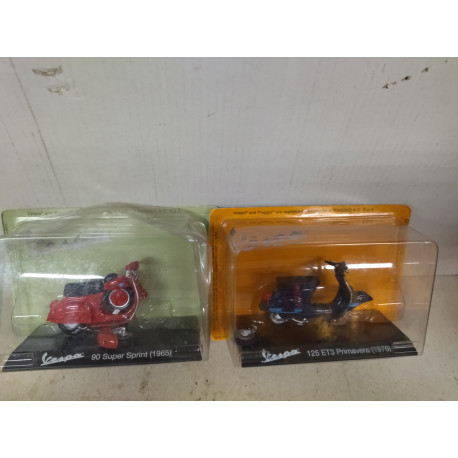 LOTE 2 X VESPA ET3/90 SUPER SPRINT 1:18 ROTAS