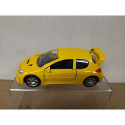 PEUGEOT 206 WRC YELLOW REALTOY NO BOX