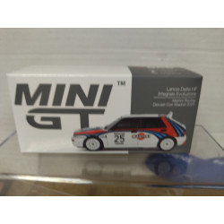 LANCIA DELTA HF INTEGRALE EVO DIECAST CON MADRID 2025 1:64 MINI GT