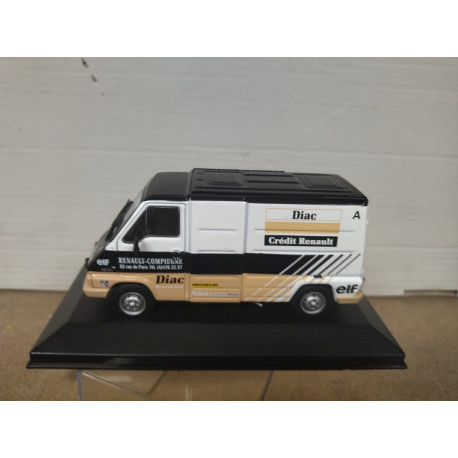 RENAULT MASTER 1985 DIAC RALLY ASSISTANCE 1:43 ALTAYA IXO CAJA NO ORIGINAL