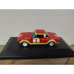 FIAT 124 ABARTH 1974 RALLY PORTUGAL PINTO 1:43 ALTAYA IXO CAJA NO ORIGINAL