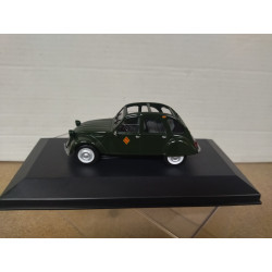CITROEN 2CV 1959 GUARDIA CIVIL 1:43 ALTAYA IXO CAJA NO ORIGINAL DEFECT/TECHO