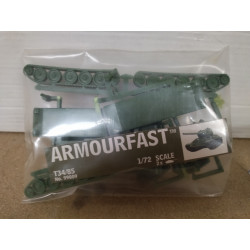 TANK T-34/85 SOVIET X 2 MODEL KIT WW 2 1:72 ARMOURFAST NO BOX