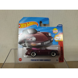 PORSCHE 911 (964) TURBO CABRIOLET RED 2025 10/10 THEN AND NOW 1:64 HOT WHEELS
