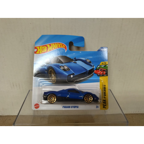 PAGANI UTOPIA BLUE 4/10 PEAK PURSUIT 1:64 HOT WHEELS