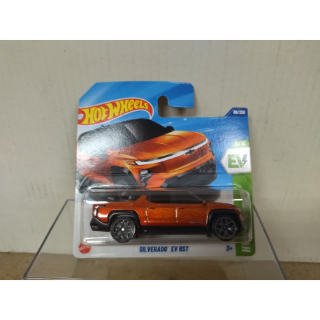 CHEVROLET SILVERADO EV RST GOLD/ORANGE 6/10 EV 1:64 HOT WHEELS