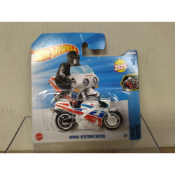 HONDA VFR750R (RC30) WHITE/BLUE/RED 2025 MOTO/BIKE 4/5 MOTO 1:64 HOT WHEELS