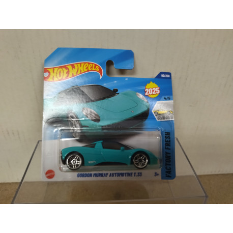 GORDON MURRAY AUTOMOTIVE T.33 GREEN 2025 4/5 EXOTICS 1:64 HOT WHEELS