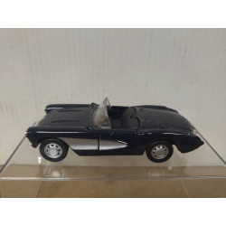 CHEVROLET CORVETTE C1 1957 CONVERTIBLE BLACK 1:39 MAISTO NO BOX