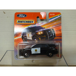 FORD POLICE INTERCEPTOR UTILITY SAN DIEGO 75/125 1:64 MATCHBOX
