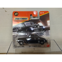 PLYMOUTH 1941 COUPE BLACK 66/125 1:64 MATCHBOX
