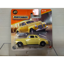 PLYMOUTH 1941 COUPE BEIGE 08/100 1:64 MATCHBOX