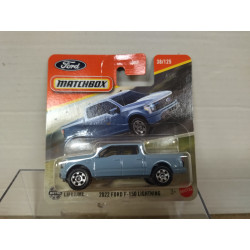 FORD F-150 2022 LIGHTNING BLUE LIGHT 38/125 1:64 MATCHBOX