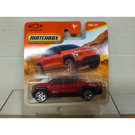 CHEVROLET SILVERADO 2024 EV RED 108/125 1:64 MATCHBOX