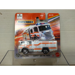 SCANIA P 360 FIRE TRUCK FEUERWEHR 16/125 1:64 MATCHBOX